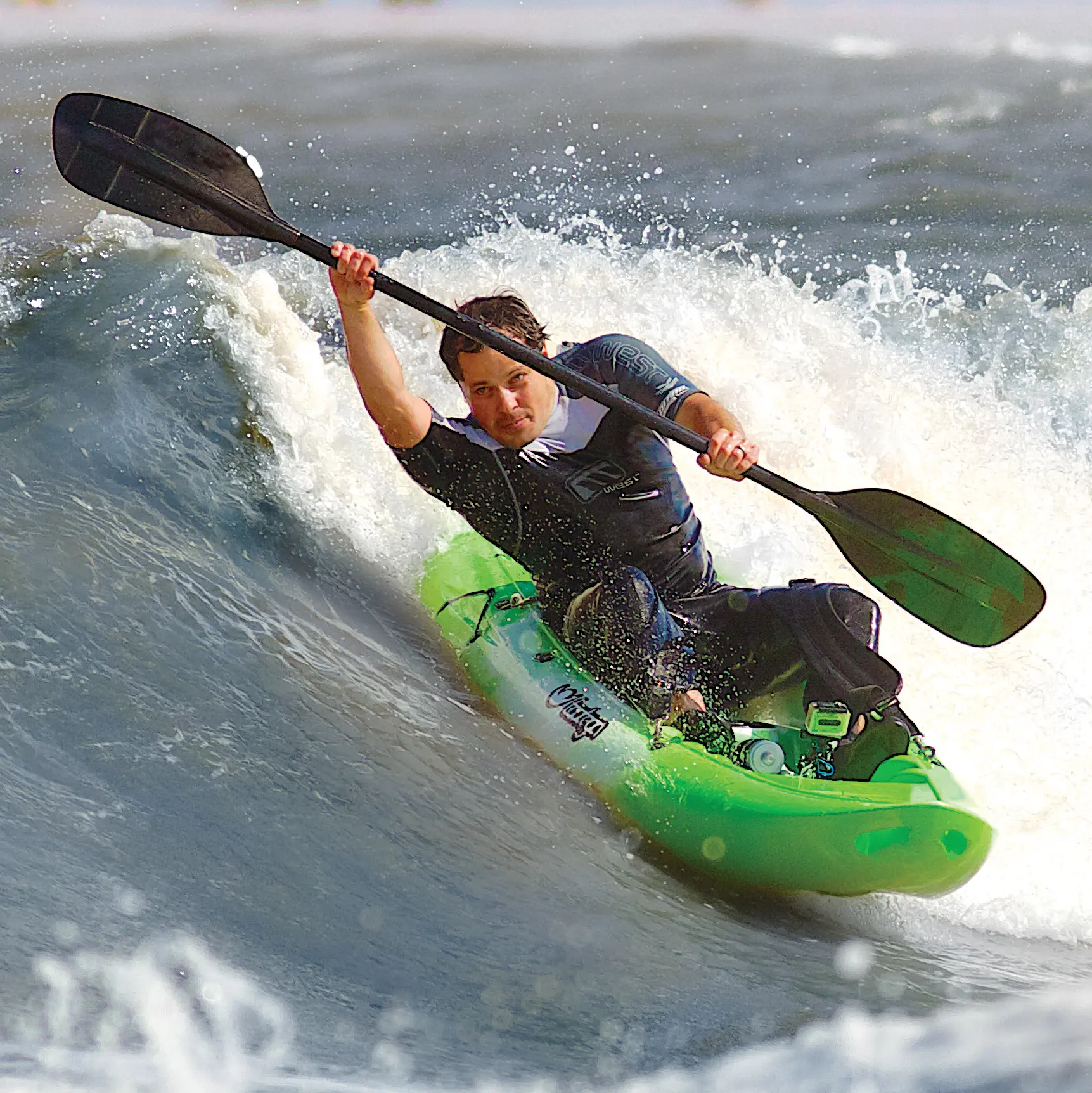 Tootega Pulse 85 Surfing Tootega Pulse 85 being surfed by person on sea