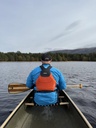 Quetico 15 Composite POV of Paddler Sitting at the Front of the Canoe