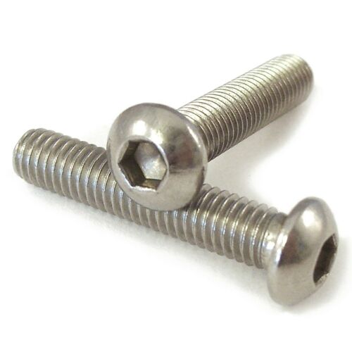 M6 x 30 Socket Button A2 S/S